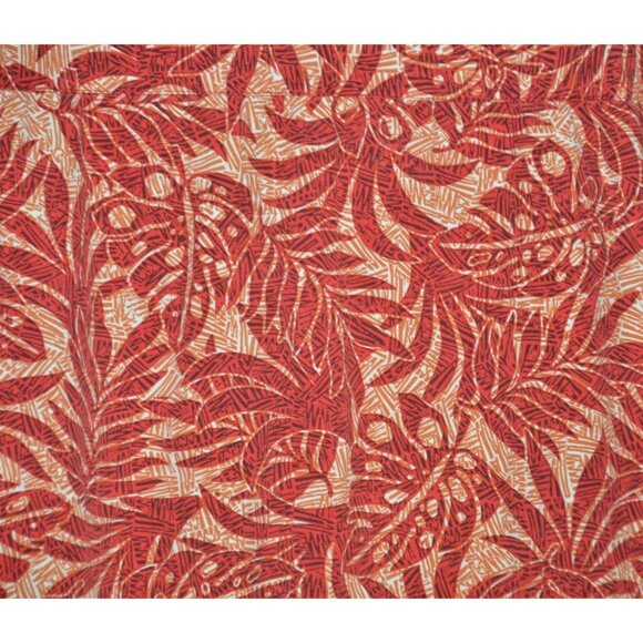 Columbia Men's Red Hawaiian Palm Print Button Front Shirt Size XL Beach Vacay - Picture 6 of 9